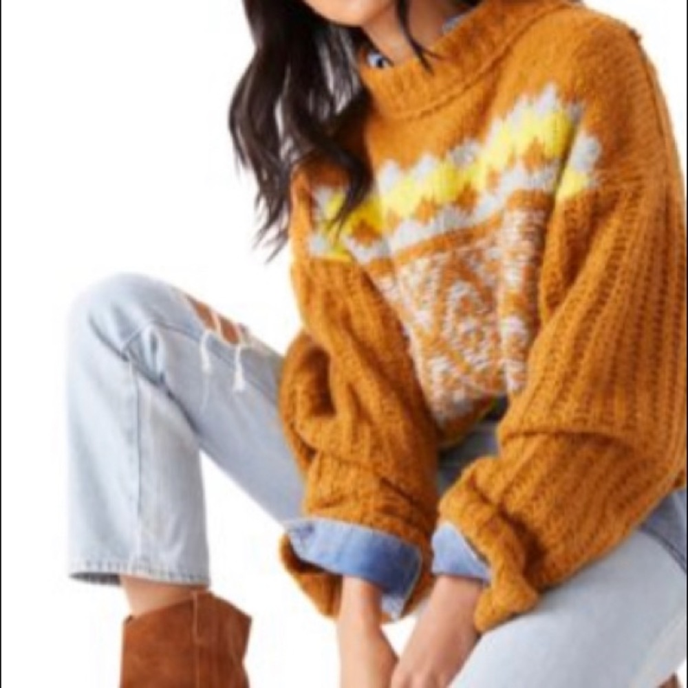 Free People Alpine Pullover Sweater, S